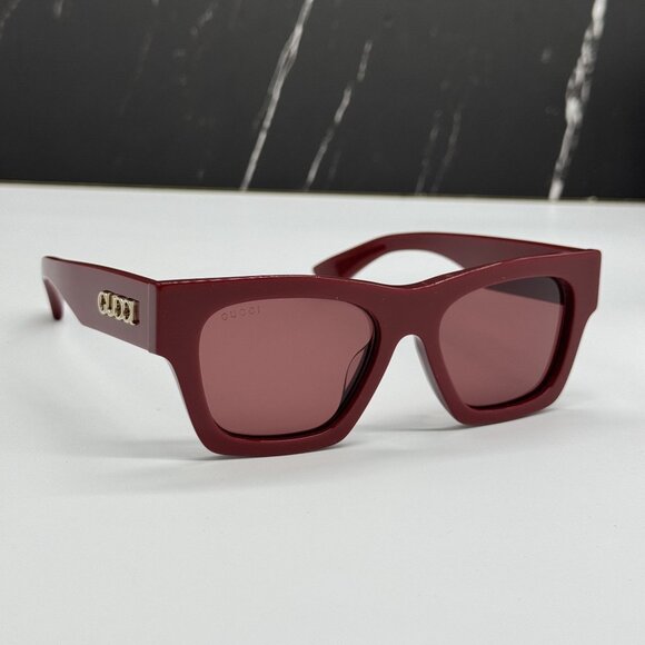 NEW GUCCI GG1835SA 003 RED WOMEN SUNGLASSES GUCCI - Picture 1 of 10